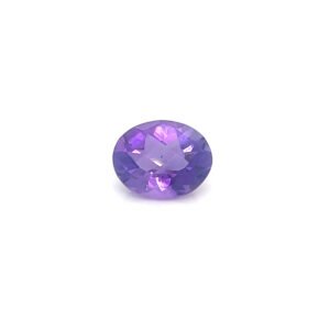 Natural Oval Cut Amethyst Gemstone