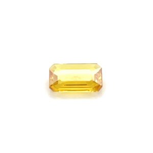 Natural Yellow Sapphire ? Long Emerald Cut Gemstone for Elegant and Minimalist Jewelry