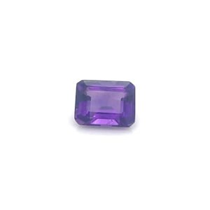 Natural Emerald Cut Amethyst Gemstone