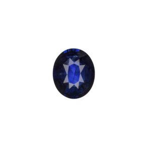 GIA Cert. Natural Deep Blue Oval-Cut Sapphire Gemstone