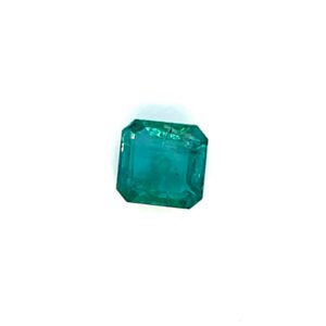 Natural Emerald ? Square Emerald Cut Vivid Green Gemstone