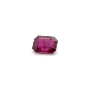 GIA Cert Emerald Cut Shape Natural Ruby Gemstone