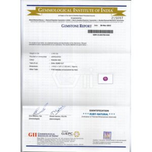 GII Cert. Ruby