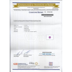 GII Cert. Ruby