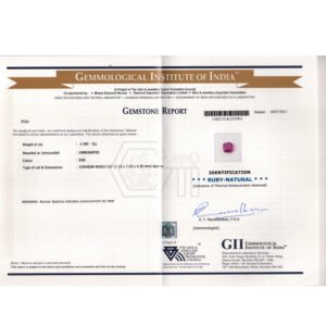 GII Cert. Ruby
