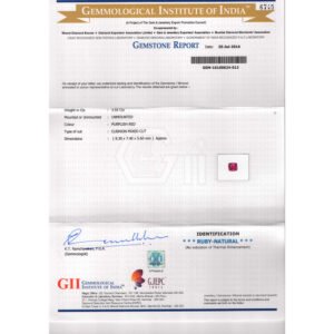 GII Cert. Ruby