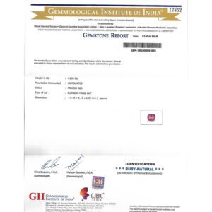 GII Cert. Ruby