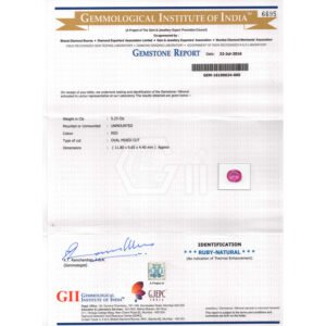 GII Cert. Ruby
